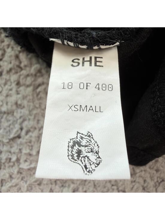 Darc Sport Wolves Ribbed Sports Bra Black XS 10 of 400 Gym Limited Edition Rare - Picture 4 of 7